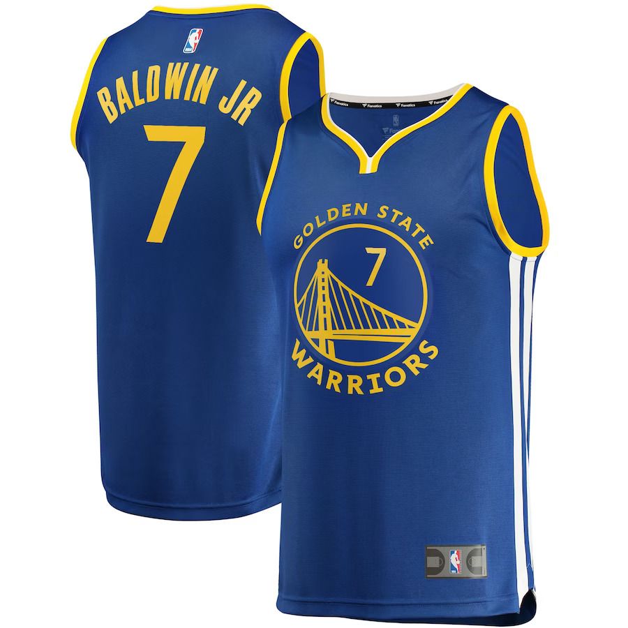 Men Golden State Warriors #7 Patrick Baldwin Jr Fanatics Branded Royal Fast Break Replica NBA Jersey->customized nba jersey->Custom Jersey